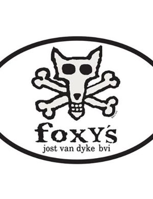 Foxy's Skull & Crossbones Euro Oval Sticker