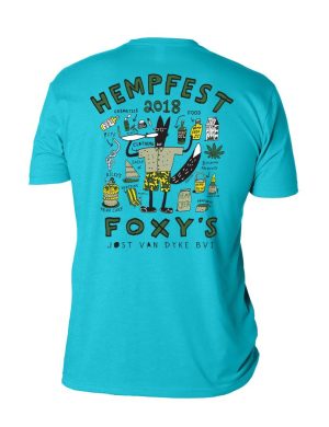 Foxy's Hempfest 2018 'Big Hed' Short Sleeve Tee