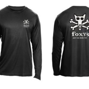 Foxy's Skull & Crossbones Long Sleeve Performance Tee
